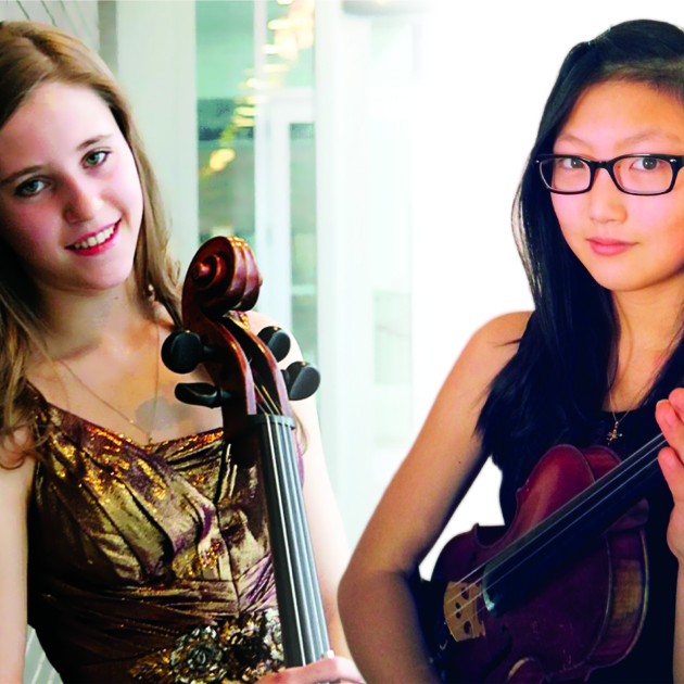 Mari Coetzee, cello and Angela Ryu, violin