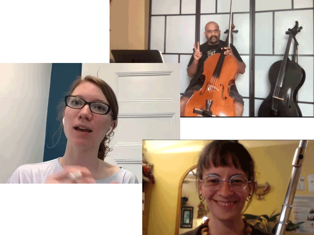 2021 master lesson instructors included Amahl Arulanandam of VC2 Cello Duo, Meagan Milatz and Marie-Noelle Choquette of Duo Beija-Flor